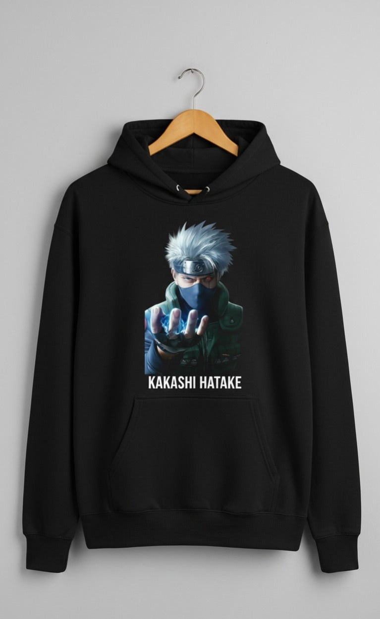 Rebel Threads - Kakashi Hatake Lightning Strike Hoodie (Black Edition)