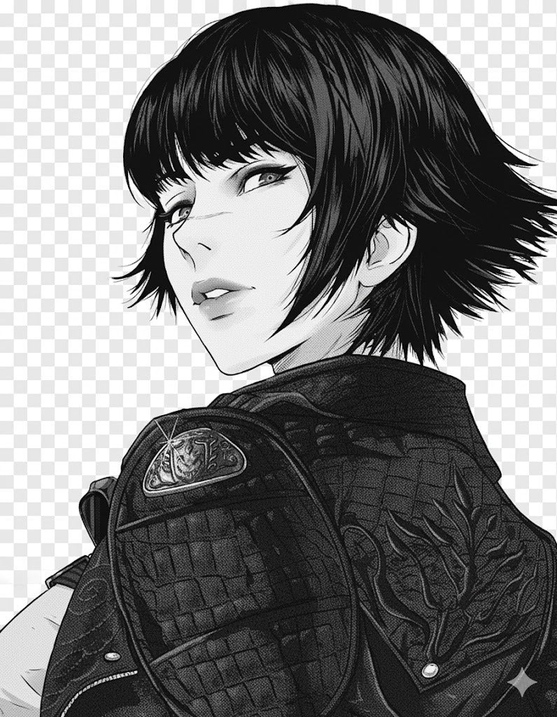 Rebel Threads: “Neo Noir” Anime Art Hoodie