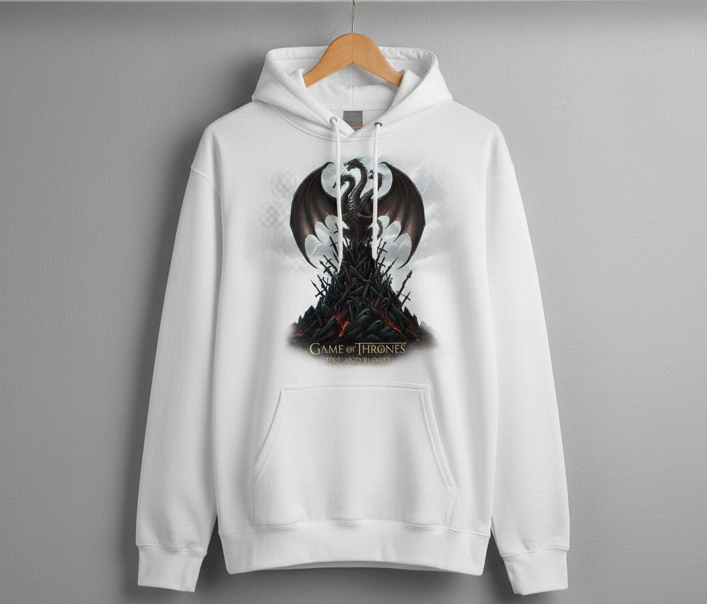 Rebel Threads x Game of Thrones Fire and Blood Dragon Throne Hoodie