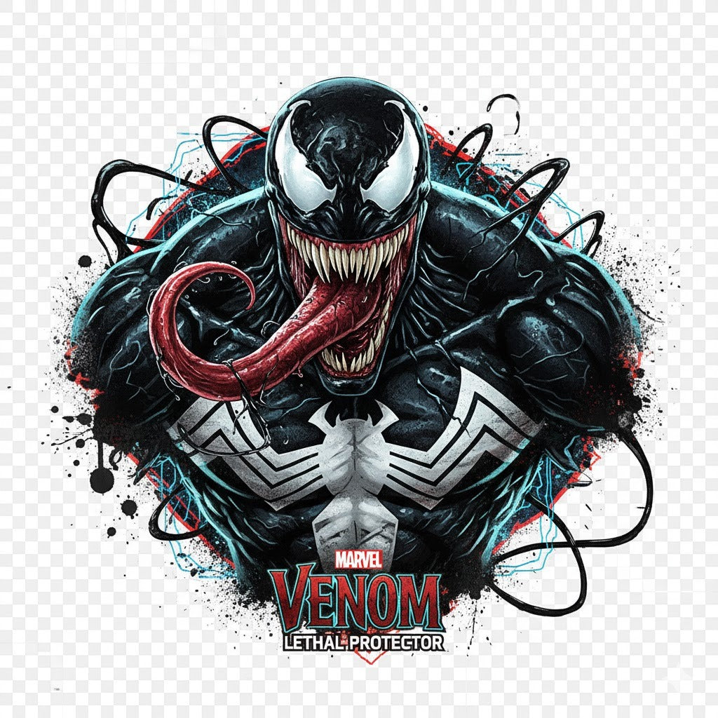 Rebel Threads × Marvel: Venom Lethal Protector  Graphic Hoodie
