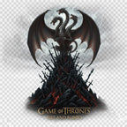 Rebel Threads x Game of Thrones Fire and Blood Dragon Throne Hoodie