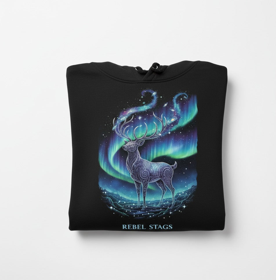 Rebel Threads Rebel Stags Black Hoodie