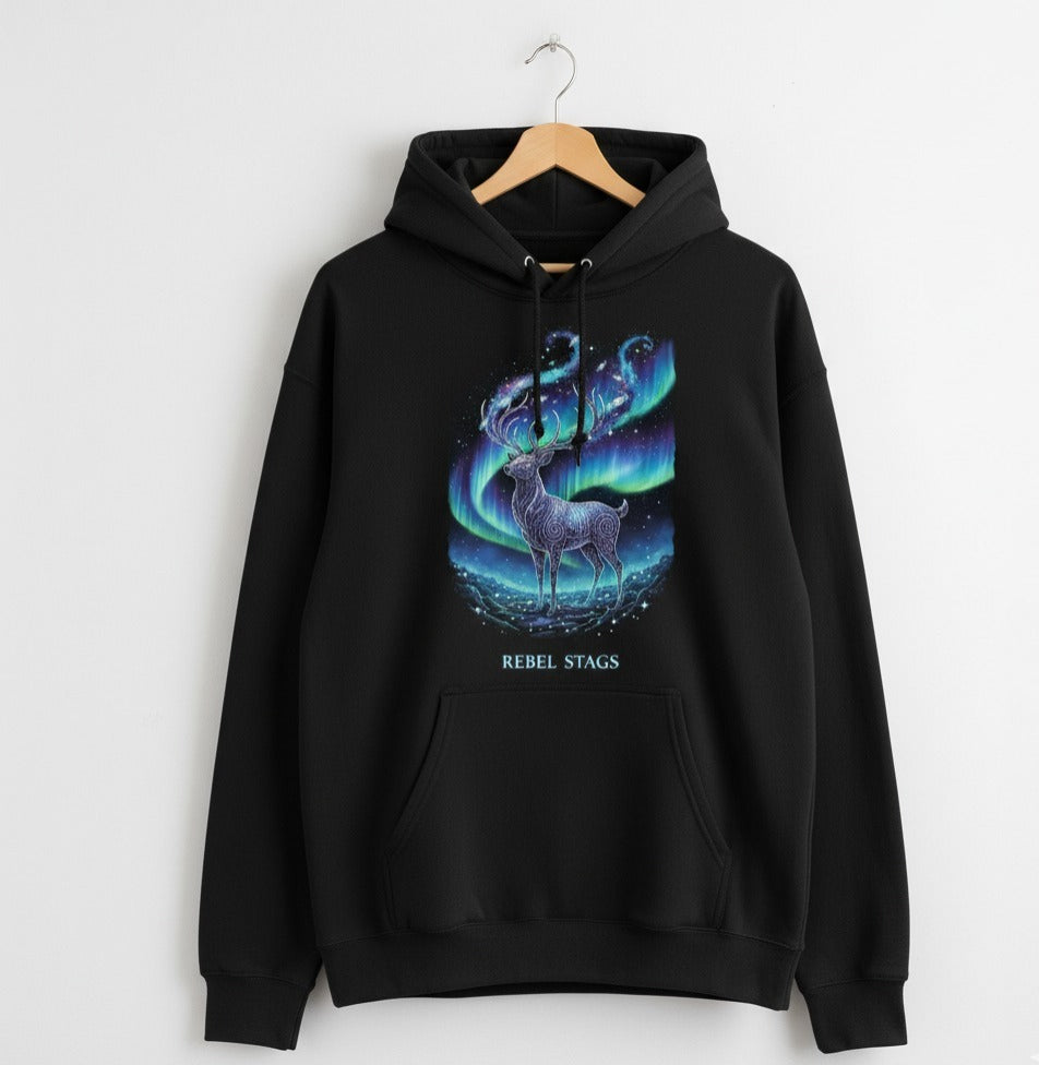 Rebel Threads Rebel Stags Black Hoodie